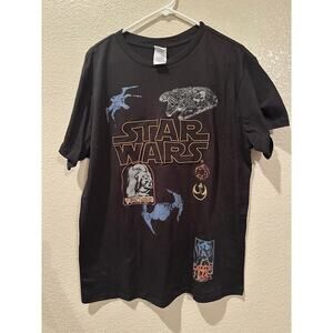 NWT Freeze NY Disney Star Wars Graphic Embroidery Tee Vader Millennium Falcon XL